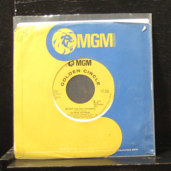 Gloria Gaynor - Never Can Say Goodbye / Honey Bee 7" Mint- KGC 244 Vinyl 45 - Shuga Records