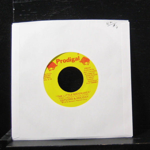 Gaylord & Holiday - The Little Shoemaker / Eh! Cumpari 7" VG+ P0622F Vinyl 45 - Shuga Records