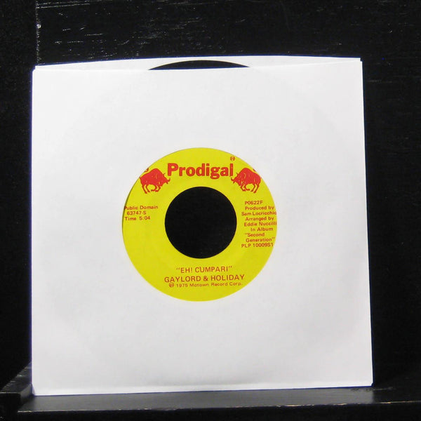 Gaylord & Holiday - The Little Shoemaker / Eh! Cumpari 7" VG+ P0622F Vinyl 45 - Shuga Records