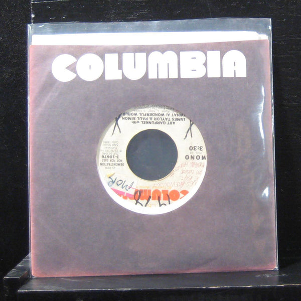Art Garfunkel - (What a Wonderful World  7" VG+ 3-10676 Vinyl 45 Promo 1978 - Shuga Records