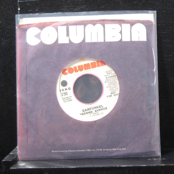 Art Garfunkel - Second Avenue 7" VG+ 3-10020  Vinyl 45 Columbia Promo - Shuga Records