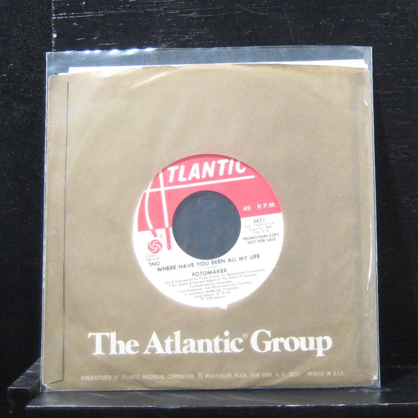 Fotomaker - Where Have You Been All My Life 7" Mint- 3471 Vinyl 45 Promo - Shuga Records