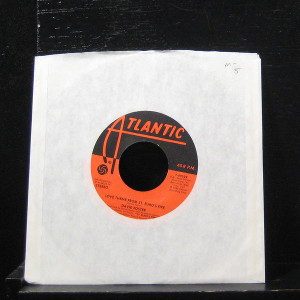 David Foster - Love Theme From St. Elmo's Fire 7" Mint- 7-89528 Vinyl 45 - Shuga Records