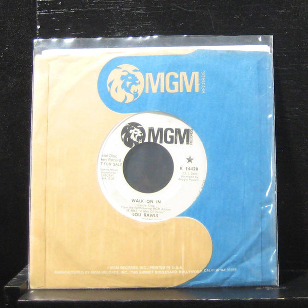 Lou Rawls - Walk On In / The Politician 7" VG K 14428 Vinyl 45 Promo - Shuga Records