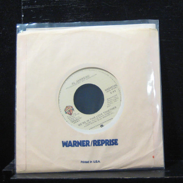 Al Jarreau - We're In This Love Together / Alonzo 7" VG+ WBS49746 Vinyl 45 - Shuga Records