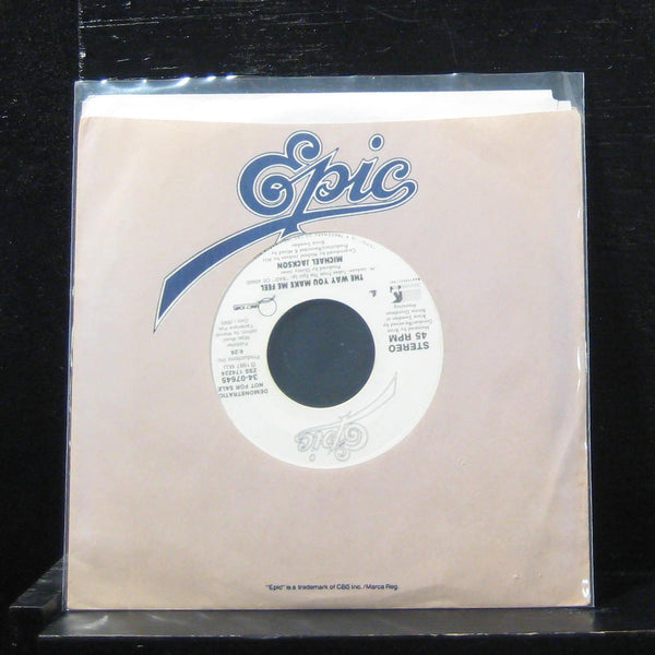 Michael Jackson - The Way You Make Me Feel 7" Mint- 34-07645 Vinyl 45 Promo - Shuga Records