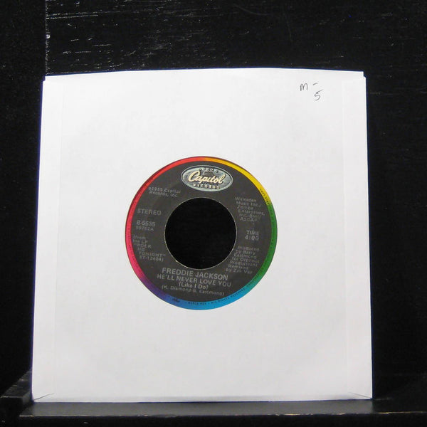 Freddie Jackson He'll Never Love You Live I Do 7" Mint- B-5535  Vinyl 45 - Shuga Records