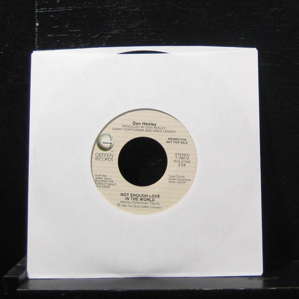 Don Henley - Not Enough Love In The World 7" Mint- 7-29012 Vinyl 45 Promo White - Shuga Records