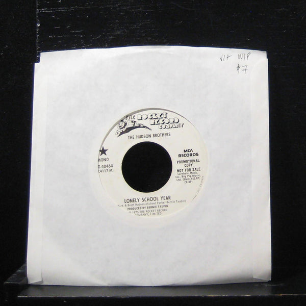 The Hudson Brothers - Lonely School Year 7" VG+ PIG-40464 Vinyl 45 Promo - Shuga Records