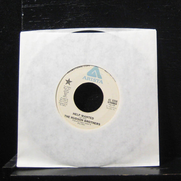 The Hudson Brothers - Help Wanted / Help Wanted 7" VG+ AS 0208 Vinyl 45 Promo - Shuga Records