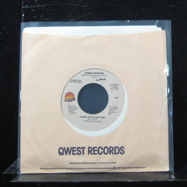 James Ingram - There's No Easy Way 7" Mint- 7-29316 Vinyl 45 Promo - Shuga Records