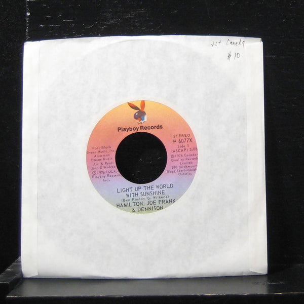 Hamilton, Joe Frank & Dennison - Light Up The World 7" VG+ P 6077X Vinyl 45 - Shuga Records