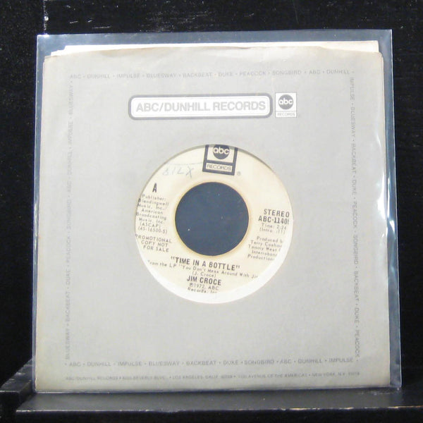 Jim Croce - Time In A Bottle / Time In A Bottle 7" VG ABC-11405 Vinyl 45 Promo - Shuga Records