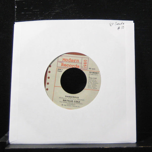 Natalie Cole - Dangerous / Love Is On The Way 7" VG+ 79 96487 Vinyl 45 Canada - Shuga Records