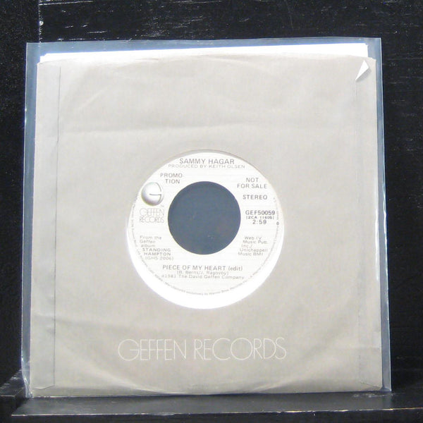Sammy Hagar - Piece Of My Heart  / Edit 7" Mint- GEF50059 Vinyl 45 - Shuga Records