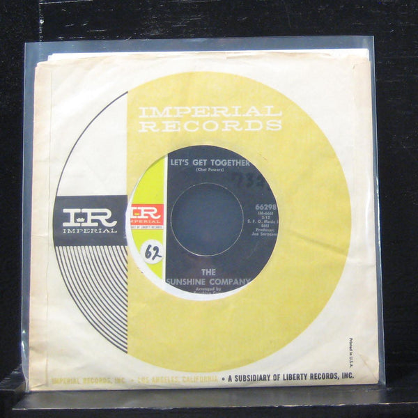 The Sunshine Company - Let's Get Together 7" VG+ 66298 Vinyl 45 - Shuga Records