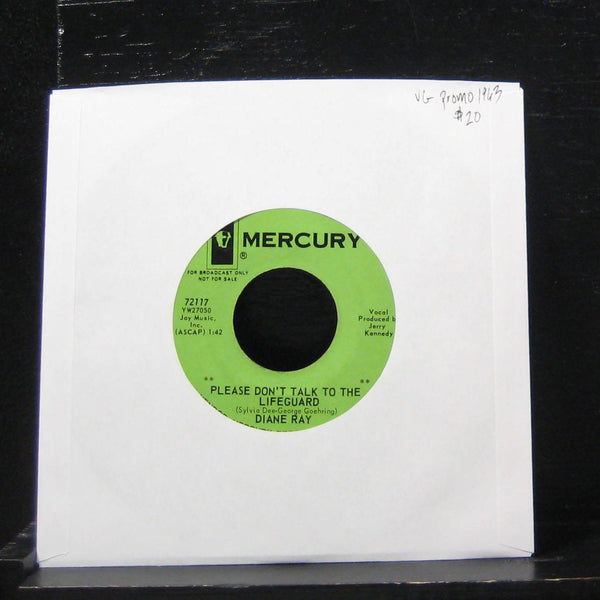 Diane Ray - Please Don't Talk To The Lifeguard 7" VG 72117 Vinyl 45 Promo - Shuga Records