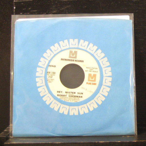 Bobby Sherman - Hey, Mister Sun / Two Blind Minds 7" Mint- MM-188 Vinyl 45 Promo - Shuga Records