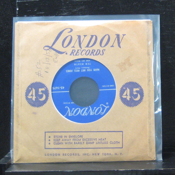 Ted Heath - The Faithful Hussar 7" Mint- 45-1675 Vinyl 45 London Records 1956 - Shuga Records