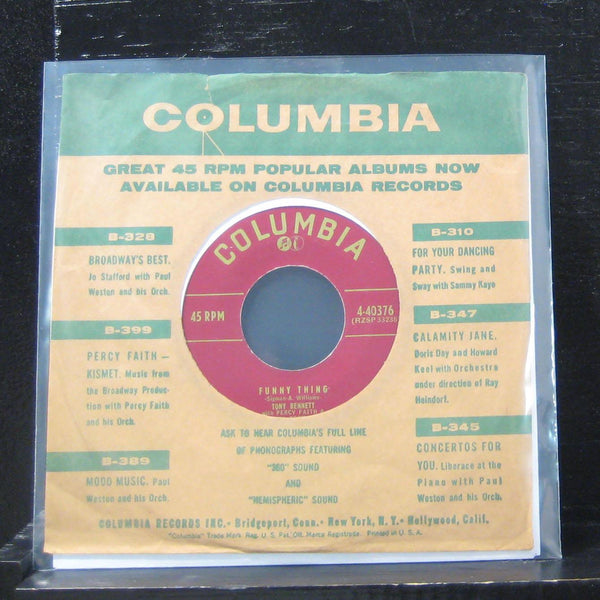 Tony Bennett - Funny Thing  / My Pretty Shoo-Gah 7" VG+ 4-40376 Vinyl 45 - Shuga Records