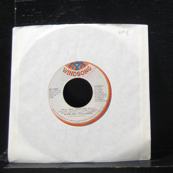 Starland Vocal Band - Hail! Hail! Rock And Roll! 7" VG+ CB-10855 Vinyl 45 - Shuga Records