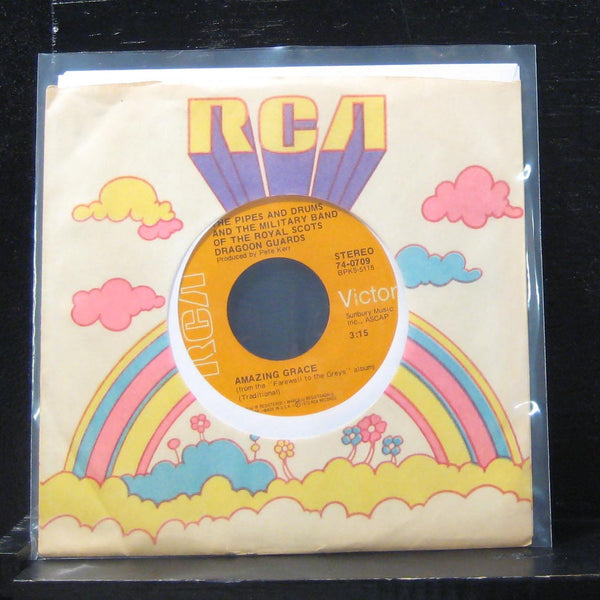 The Pipes And Drums  - Amazing / Cornet Carillon 7" Mint- 74-0709 Vinyl 45 RCA - Shuga Records