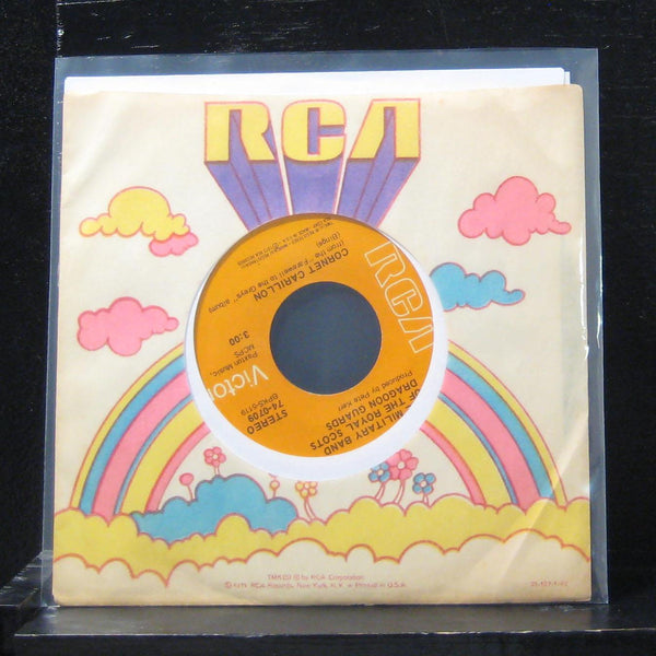 The Pipes And Drums  - Amazing / Cornet Carillon 7" Mint- 74-0709 Vinyl 45 RCA - Shuga Records
