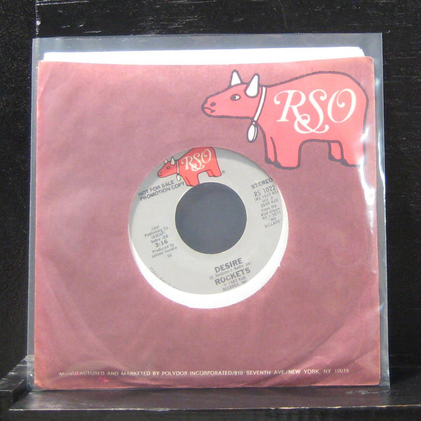 Rockets - Desire / Troublemaker 7" Mint- RS 1022 Vinyl 45 Promo RSO 1980 - Shuga Records
