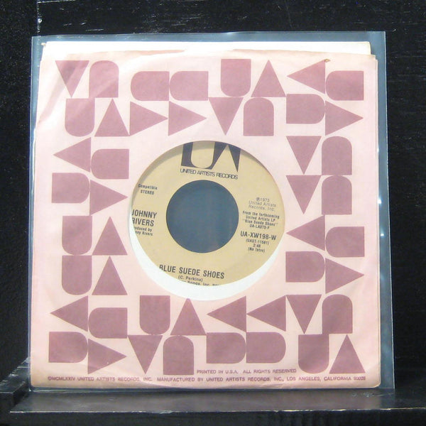 Johnny Rivers - Blue Suede Shoes / Stories To A Child 7" VG+ UA-XW198-W Vinyl 45 - Shuga Records