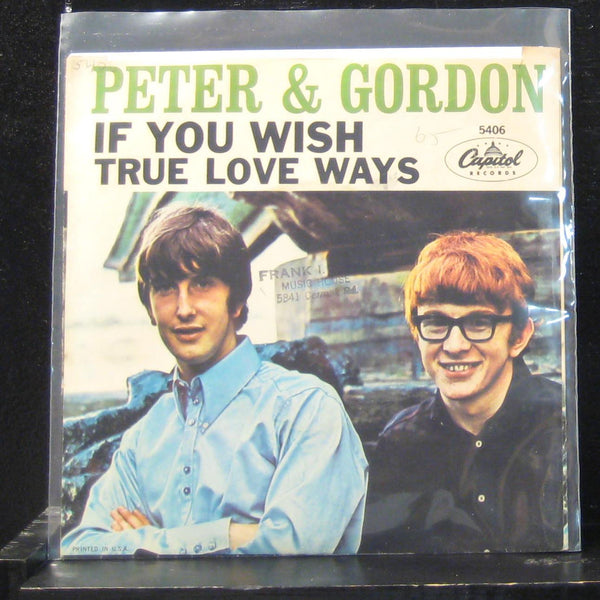 Peter & Gordon - True Love Ways / If You Wish 7" VG 5406 Vinyl 45 Capitol 1965 - Shuga Records