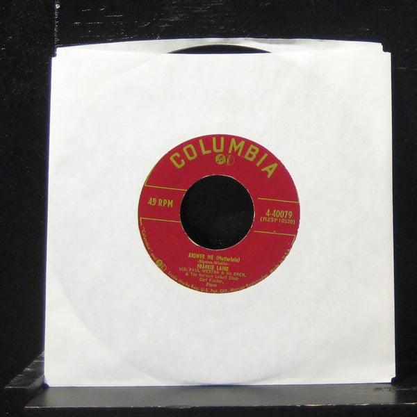 Frankie Laine - Answer Me Lord Above / Blowing Wild 7" VG+ 4-40079 Vinyl 45 - Shuga Records