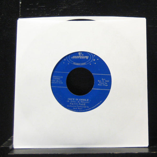 Patti Page - Allegheny Moon / Once In Awhile 7" Mint- C-30027x45 Vinyl 45 - Shuga Records