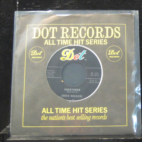 Jimmie Rodgers - Honeycomb / Kisses Sweter Than Wine 7" VG+ 45-143 Vinyl 45 - Shuga Records