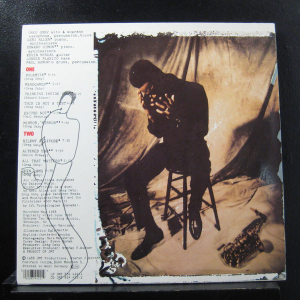 Greg Osby - Mindgames LP Mint- 834 422-1 Germany 1986 Vinyl Record - Shuga Records