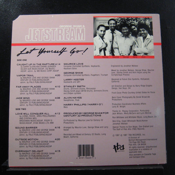 George Shaw & Jetstream - Let Yourself Go! LP Mint- TB 223 Record w/ Press Kit - Shuga Records