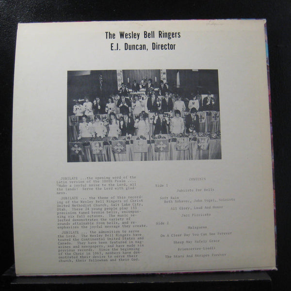 The Wesley Bell Ringers Christ United Methodist - Jubilate LP Mint- WBR-43080 - Shuga Records