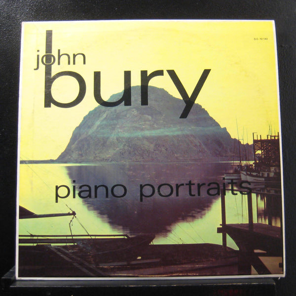 John Bury - Piano Portraits LP VG+ DC 72-143 Vinyl Record Private Jazz - Shuga Records
