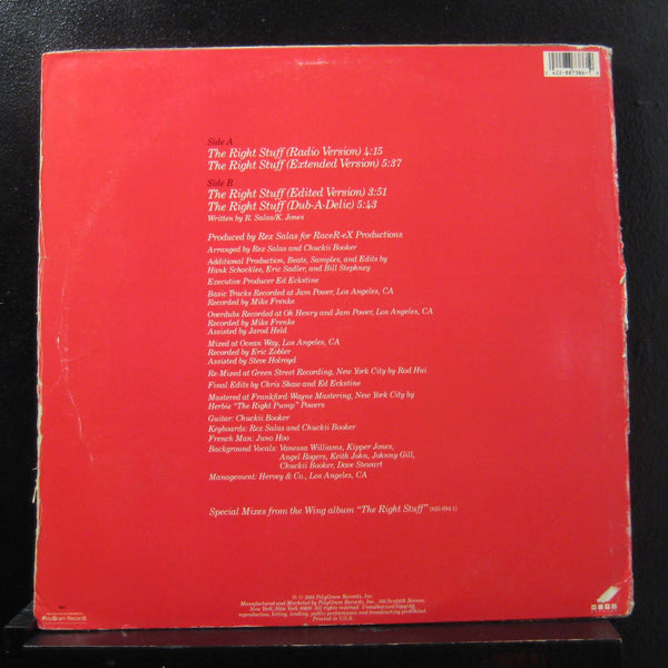 Vanessa Williams - The Right Stuff 12" VG+ 887 386-1 USA 1988 Vinyl Record - Shuga Records