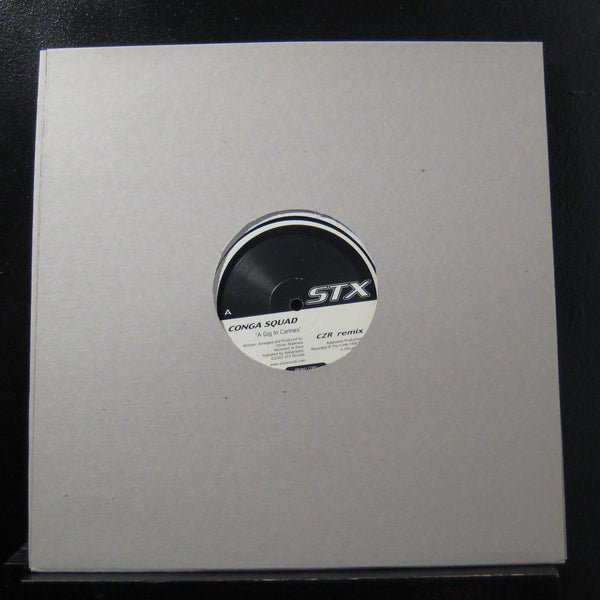 Conga Squad - A Gig In Cannes (Remixes) 12" (Disc 1) Mint- STX 004 Record Promo - Shuga Records