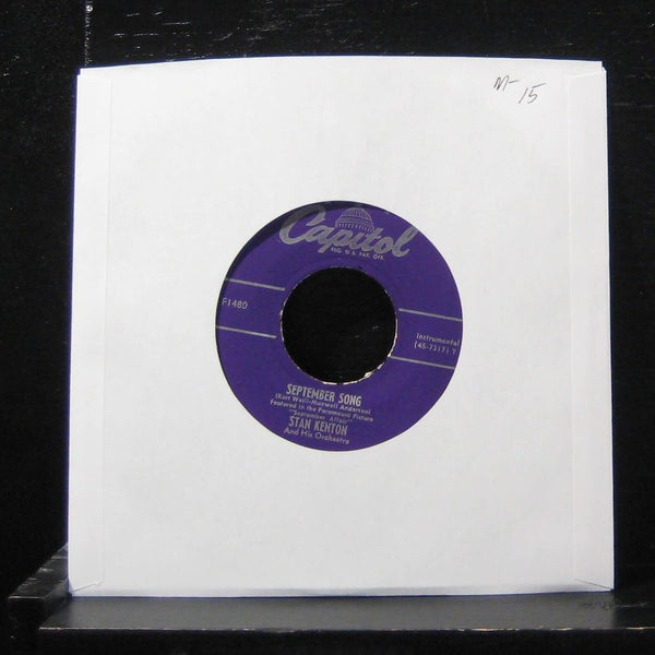 Stan Kenton - September Song / Artistry In Tango 7" Mint- F1480 Vinyl 45 - Shuga Records