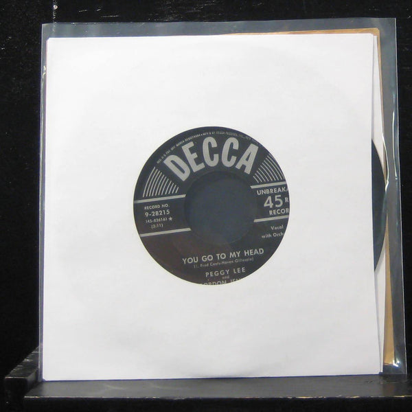 Peggy Lee - Lover / You Go To My Head 7" VG+ 9-28215 Vinyl 45 Decca - Shuga Records