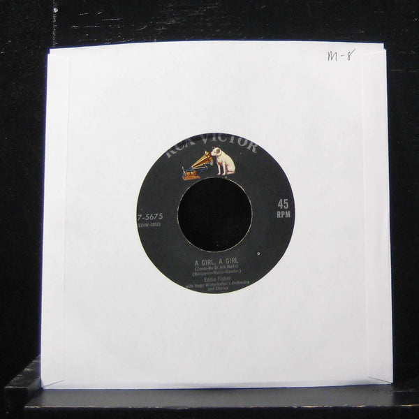 Eddie Fisher - A Girl, A Girl (Zoom-Ba Di Alli Nella) 7" Mint- 47-5675  Vinyl 45 - Shuga Records