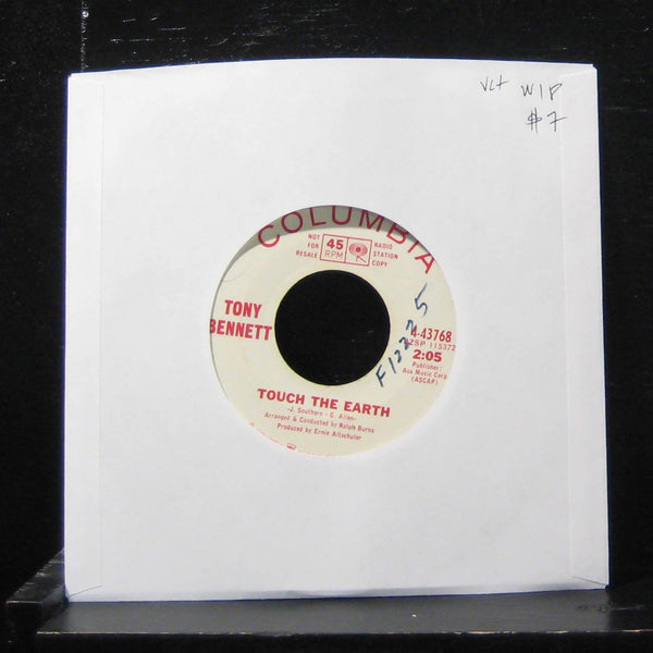 Tony Bennett - A Time For Love / Touch The Earth 7" VG+ 4-43768 Vinyl 45 Promo - Shuga Records