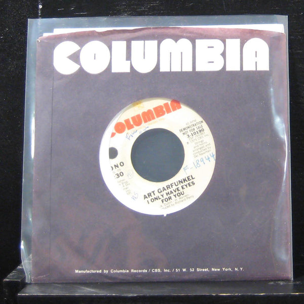 Art Garfunkel - I Only Have Eyes For You 7" VG+ 3-10190 Vinyl 45 Promo - Shuga Records