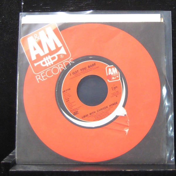 UB40 - I Got You Babe / I Got You Babe 7" VG+ AM-2758 Vinyl 45 Promo A&M 1985 - Shuga Records