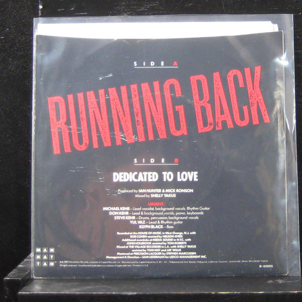 Urgent Running - Back / Running Back 7" Mint- PB50005 Vinyl 45 Promo - Shuga Records