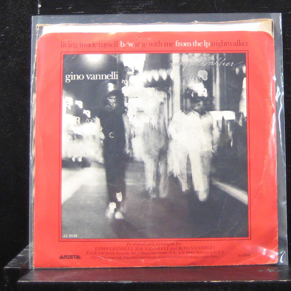 Gino Vannelli - Living Inside Myself / Stay With Me 7" VG+ AS0588 Vinyl 45 - Shuga Records