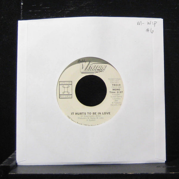 Bobby Vinton - It Hurts To Be In Love 7" Mint- TR010 Vinyl 45 Promo Tapestry - Shuga Records