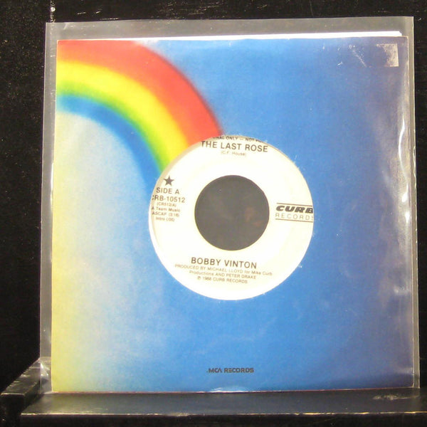 Bobby Vinton - The Last Rose / The Last Rose 7" Mint- CRB-10512 Vinyl 45 Promo - Shuga Records