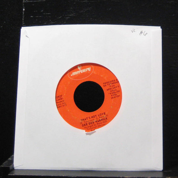 Dee Dee Warwick - That's Not Love / Its Not Fair 7" VG 72927 Vinyl 45 - Shuga Records